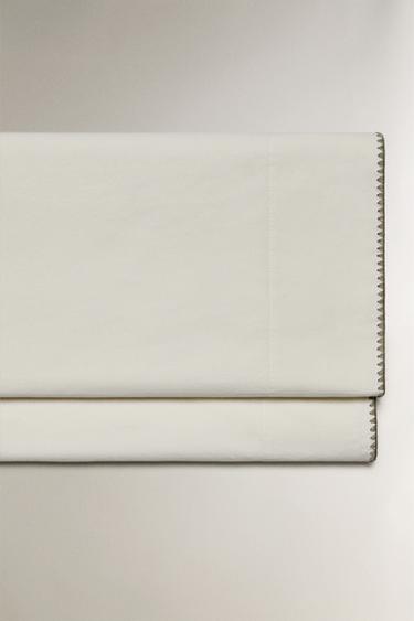 KINDER-OBERLAKEN AUS BAUMWOLLE MIT MUSCHELNAHT - Grün von Zara