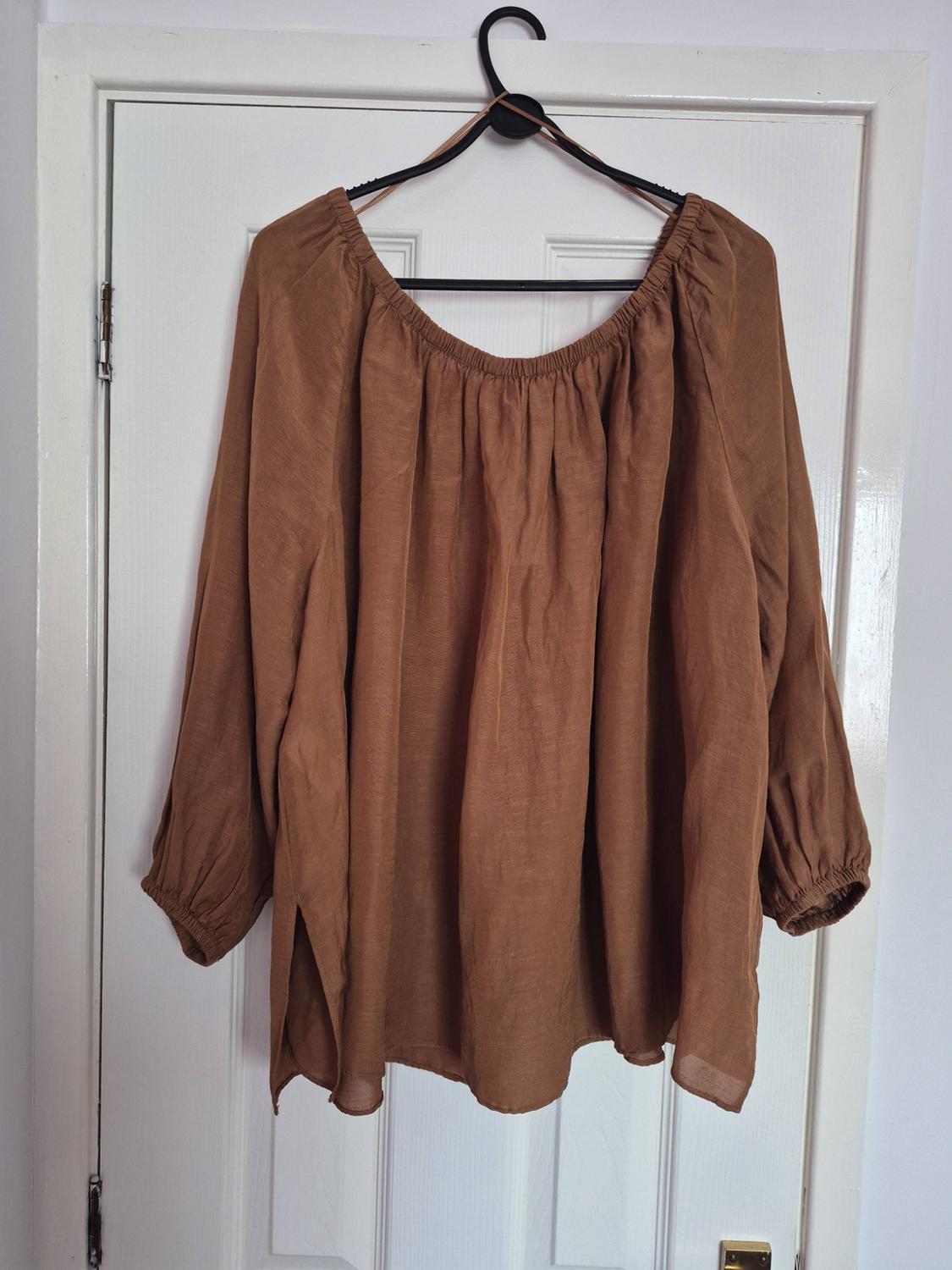 ZW COLLECTION LINEN BLEND BLOUSE - Image 2