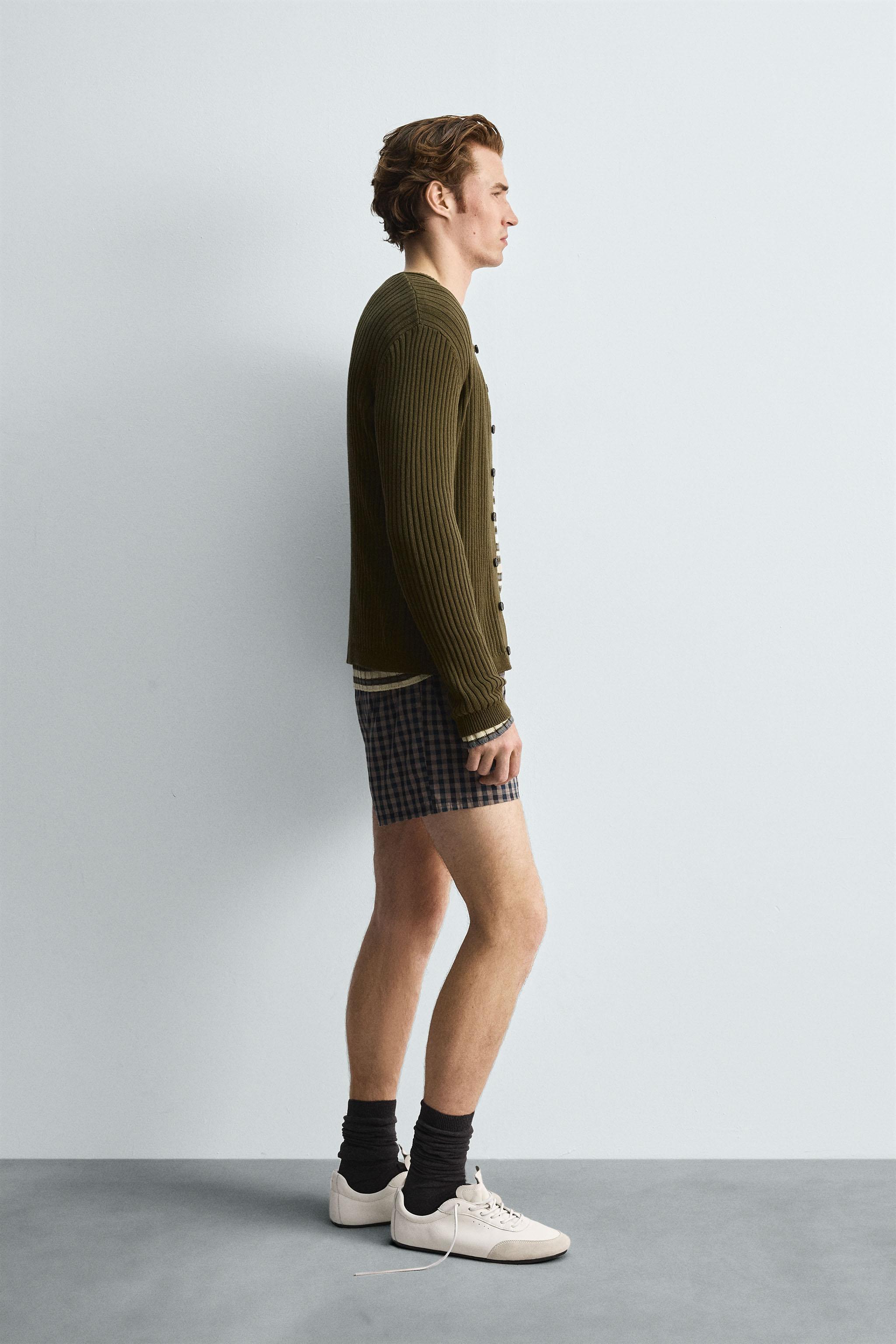 RIB KNIT CARDIGAN