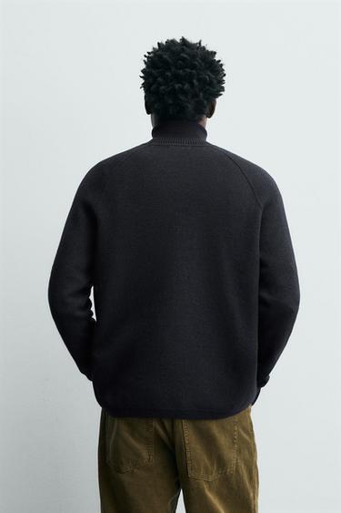 TEXTURED WOOL JUMPER - Blue by Zara - Image 2