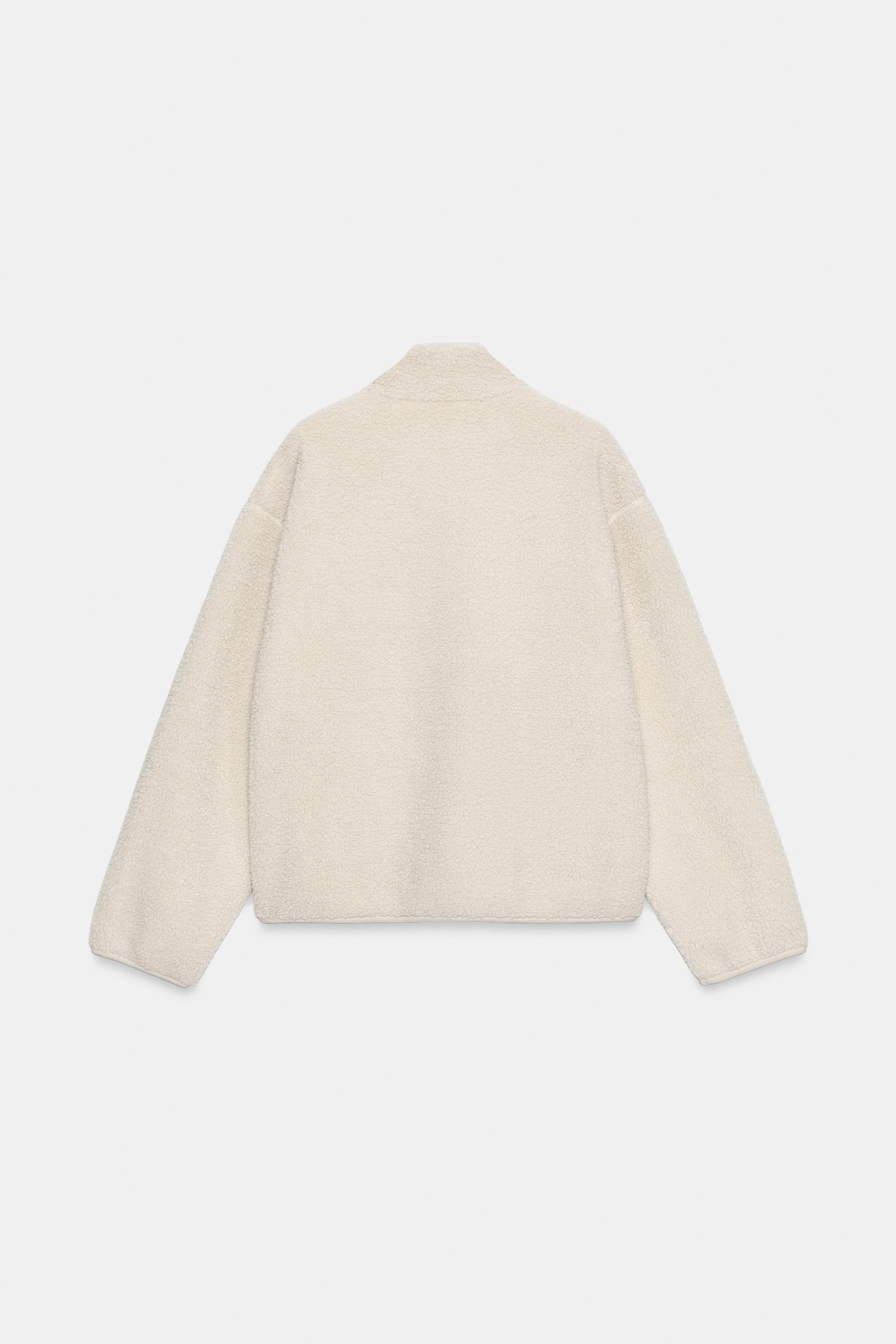 VESTE EFFET MOUTON À POCHE
