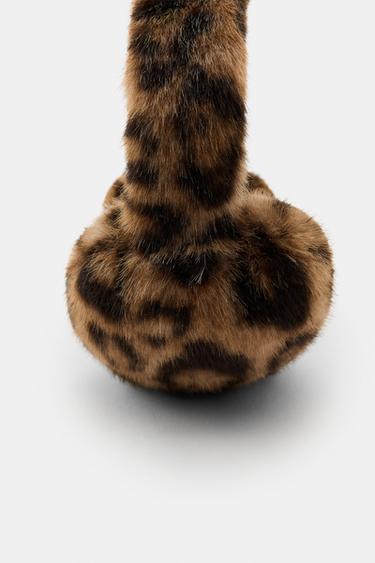 CACHE-OREILLES EFFET FOURRURE À IMPRIMÉ ANIMAL - Leopard de Zara - Image 4