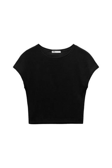 COTTON AND MODAL CROP TOP