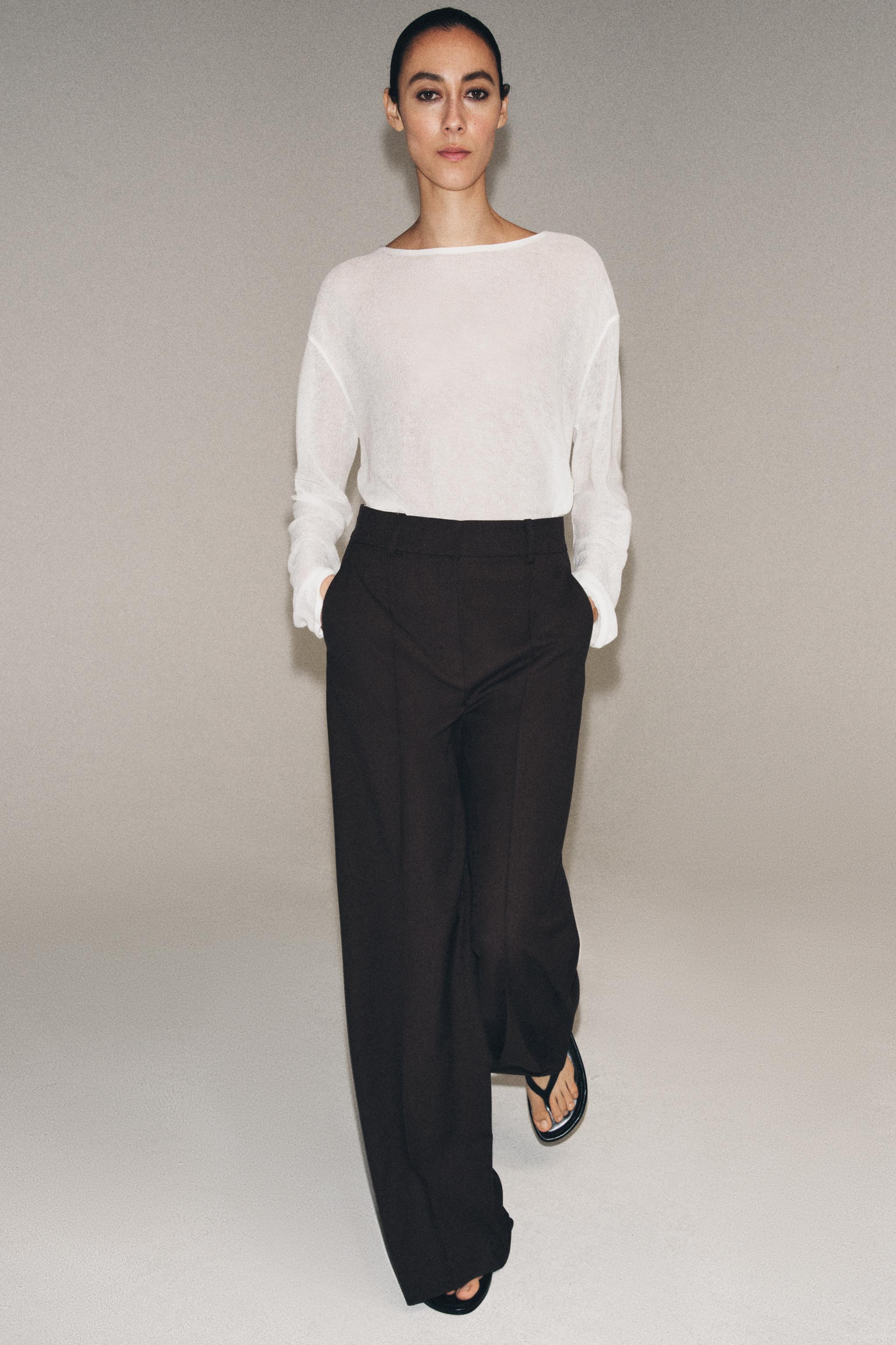 MİNİMAL GENİŞ PAÇA PANTOLON ZW COLLECTION - Görsel 3