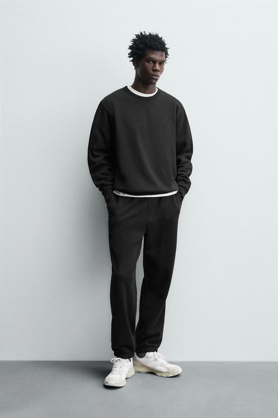 BASIC REGULAR FIT JOGGERS - Black by Zara - Image 0