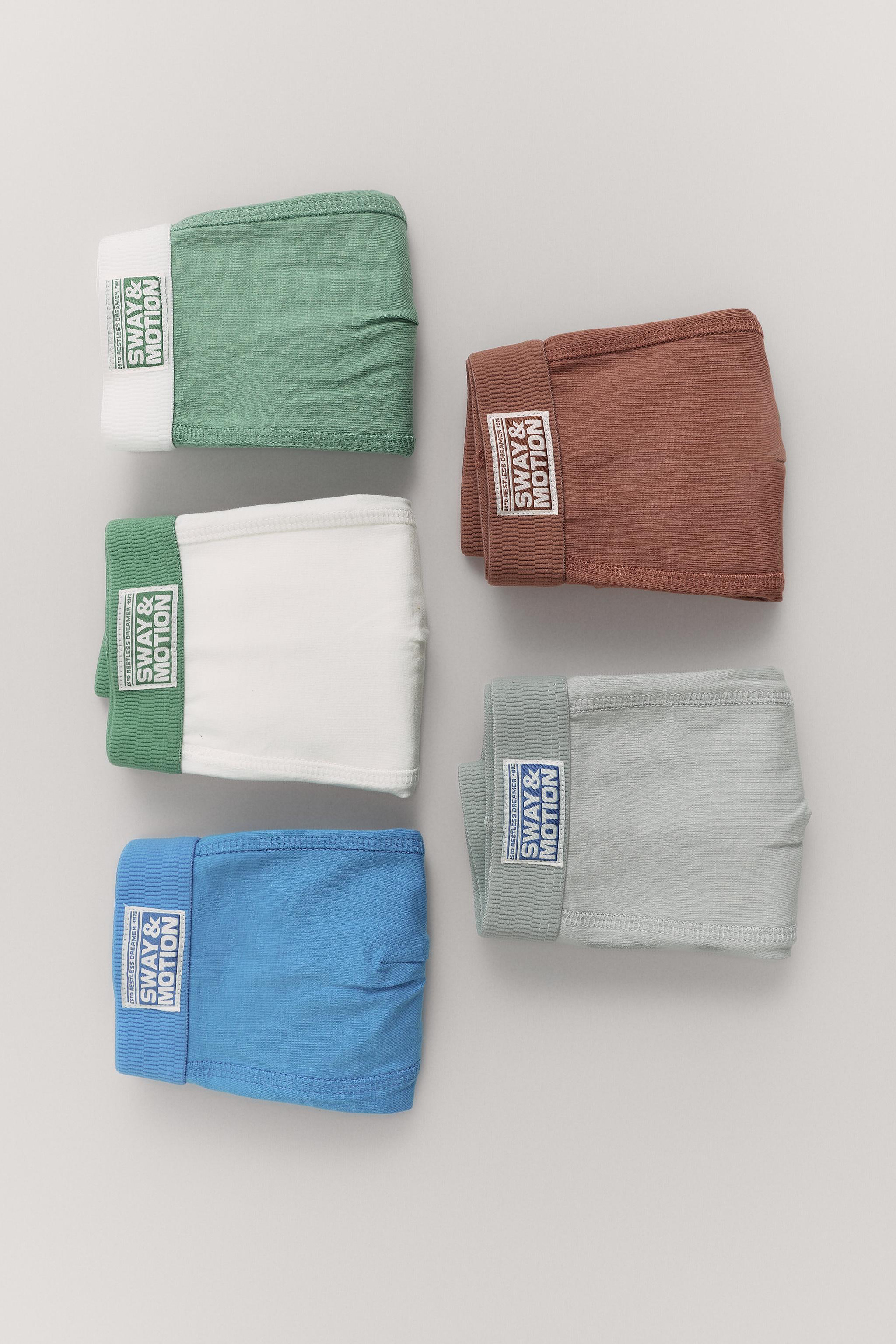 2-6 YEARS / 5-PACK OF LABEL BOXERS — Multicoloured