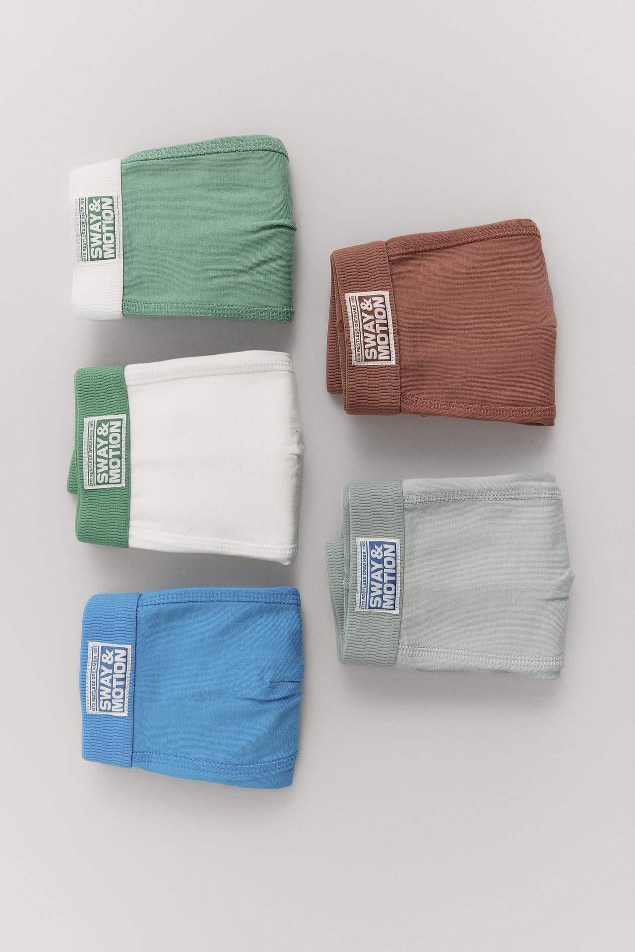 2-6 YEARS / 5-PACK OF LABEL BOXERS — Multicoloured