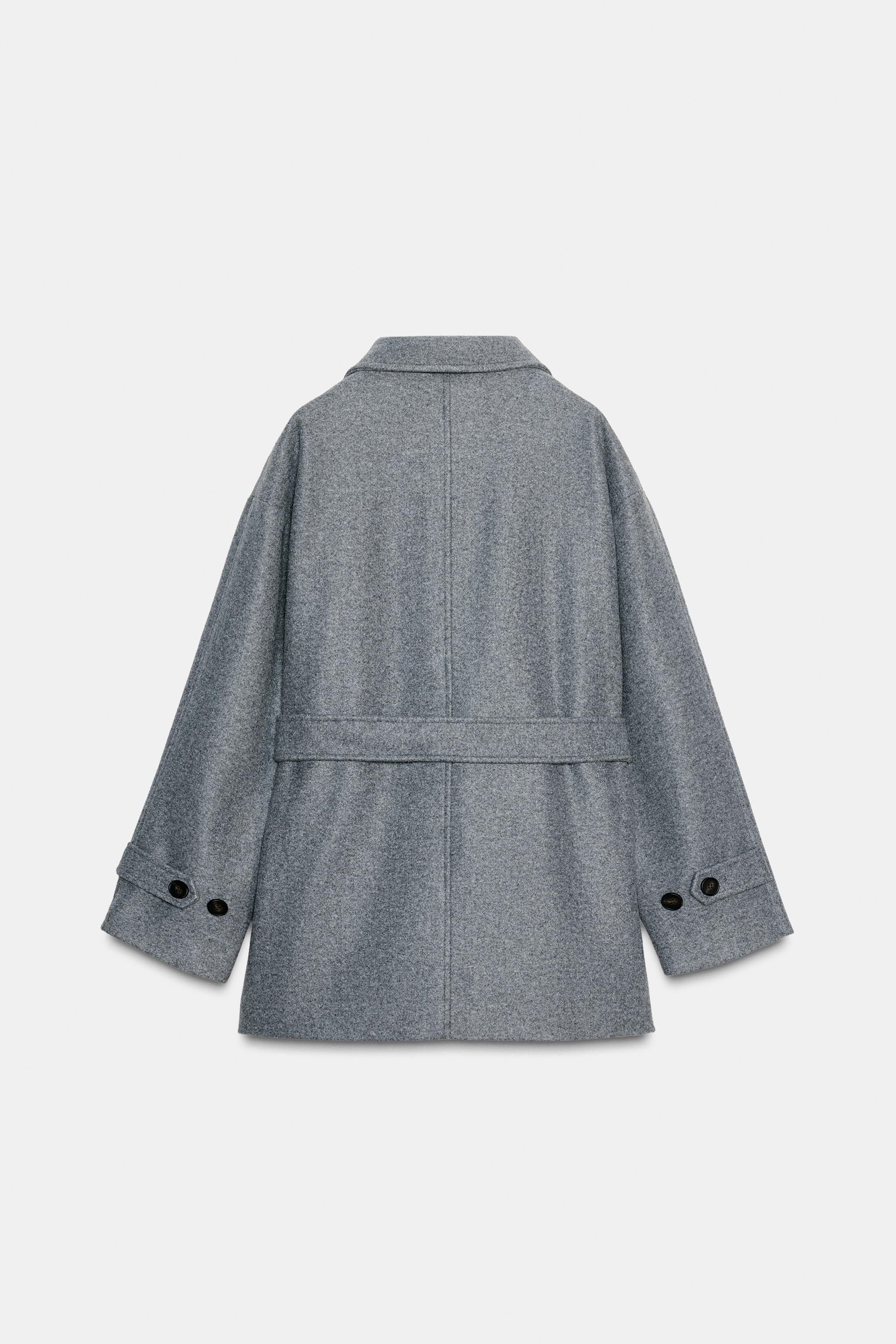 ソフト ダブルポジションカラーコート - ベージュ | ZARA Japan / 日本