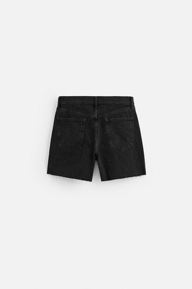MINI DENIM SHORTS - Black by Zara - Image 5