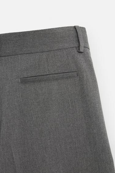 PANTALON FLARE COUPE LARGE - Gris de Zara - Image 8
