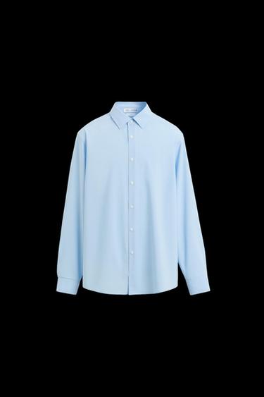 Zara STRETCH SHIRT - Sky blue - Image 0