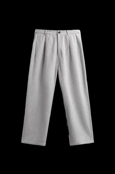 RELAXED-FIT-HOSE MIT ZIERFALTEN CHAMPION® X ZARA - Grau meliert von Zara - Bild 0