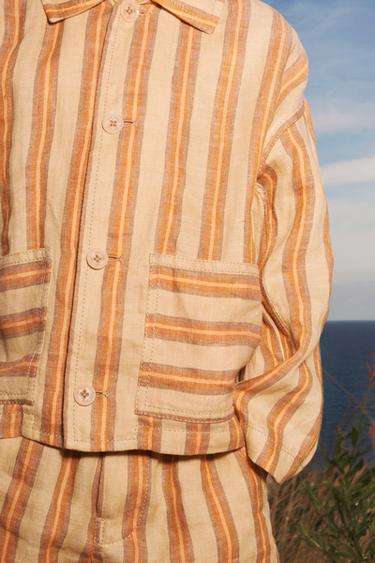 LIMITED EDITION 100% LINEN STRIPED SHIRT - 089 by Zara - Image 4