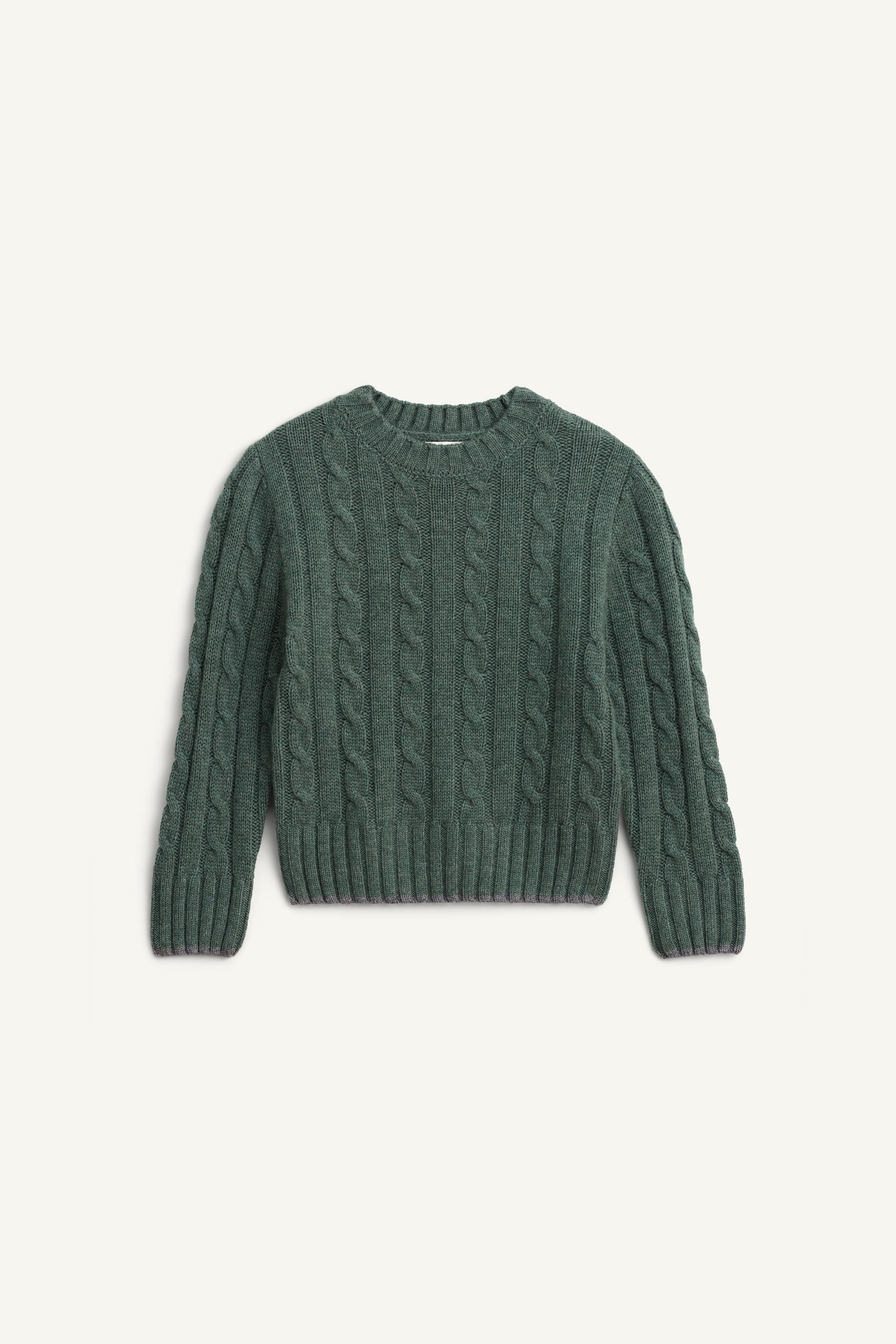 LIMITED EDITION WOOL CABLE KNIT JUMPER