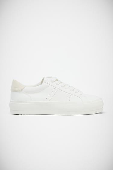 TÊNIS DETALHE PESPONTOS - Branco da Zara