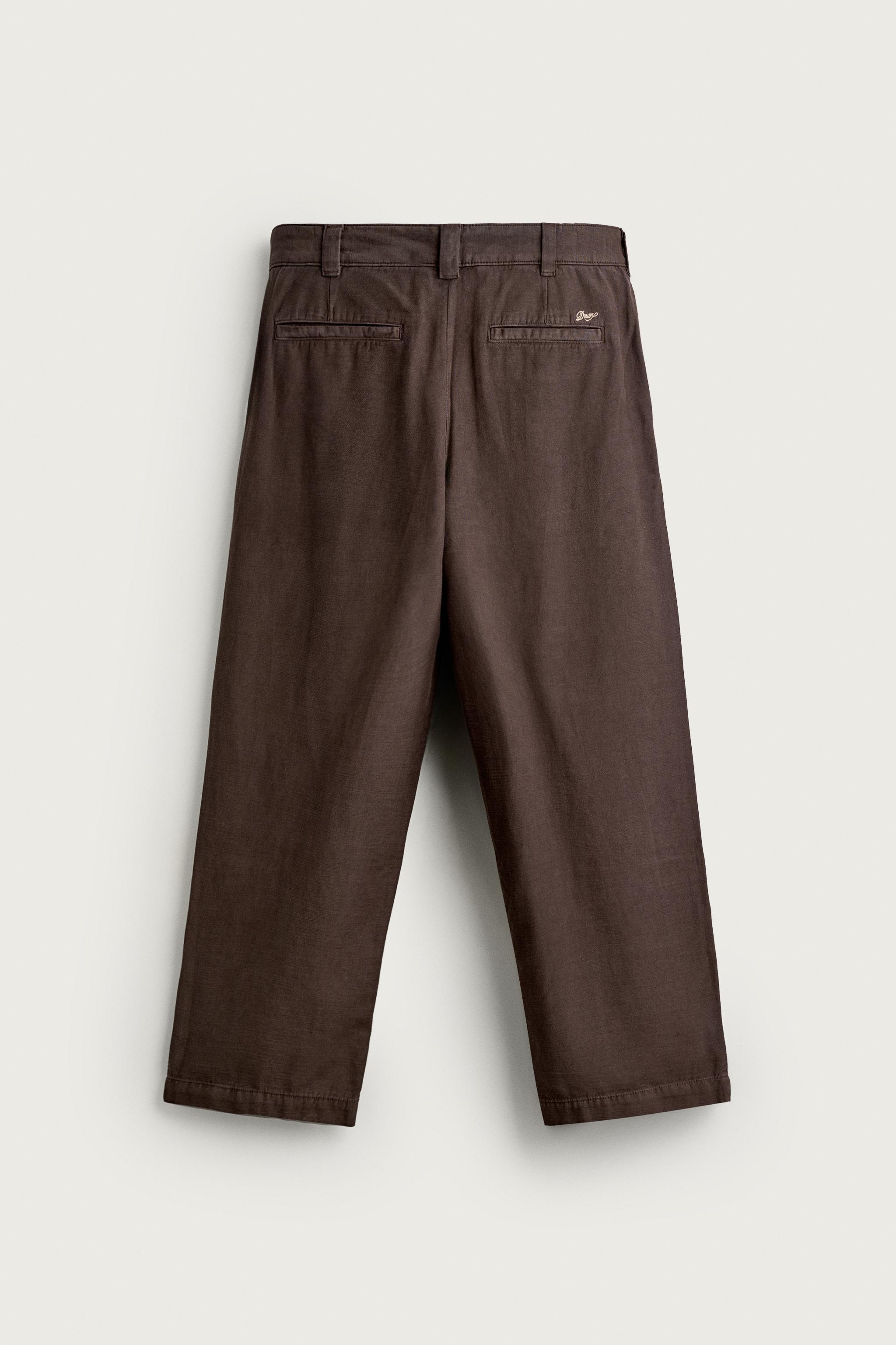 PANTALON CHINO RELAXED FIT À PLIS