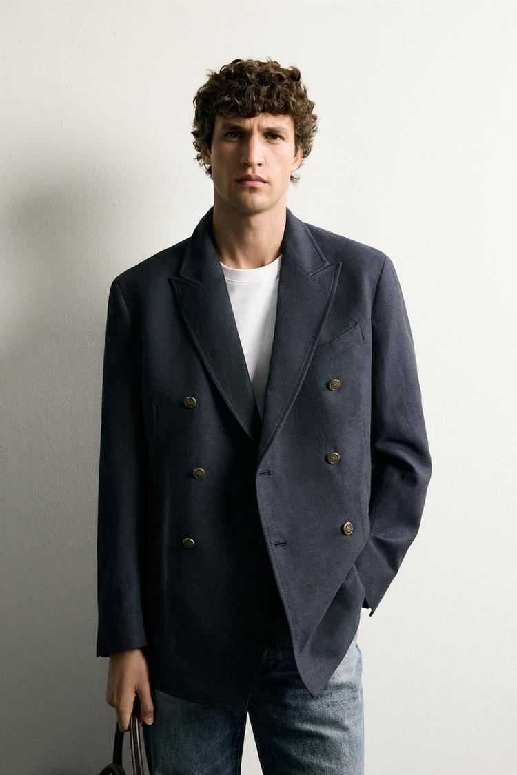 Blazer cruzado de corte regular 2