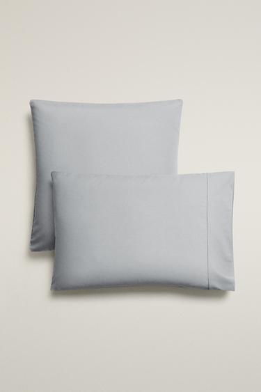 PERCALE PILLOWCASE (300 THREAD COUNT) - Blue by Zara