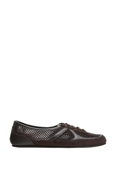 MESH TRAINERS - Brown by Zara