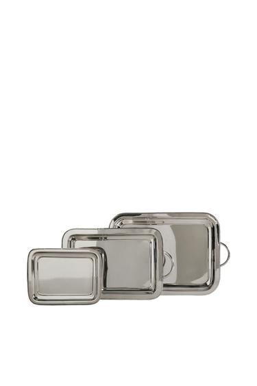 RECTANGULAR STEEL TRAY - Steel by Zara