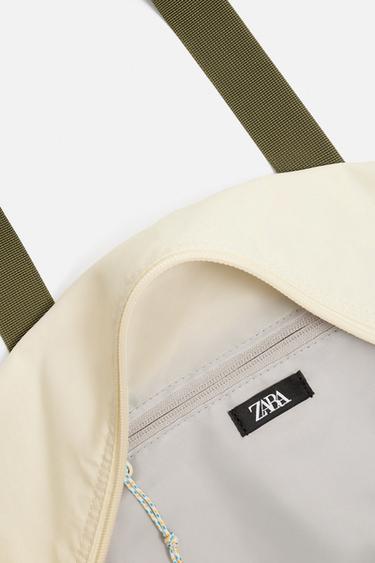 SAC DE VOYAGE CONTRASTE - Blanc ivoire de Zara - Image 7