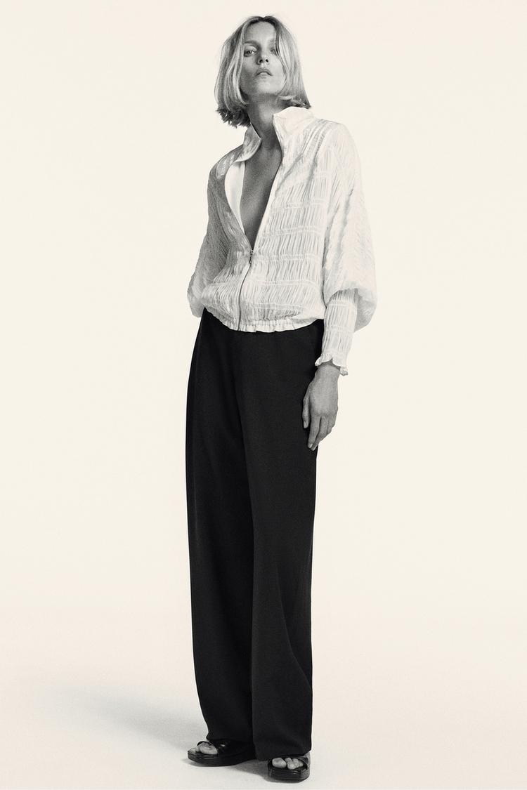 ZW COLLECTION RUCHED BOMBER JACKET