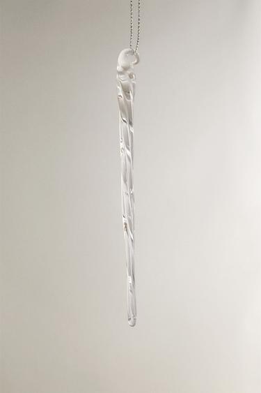 GLASS DROPLET CHRISTMAS TREE DECORATION - 990 by Zara - Image 1
