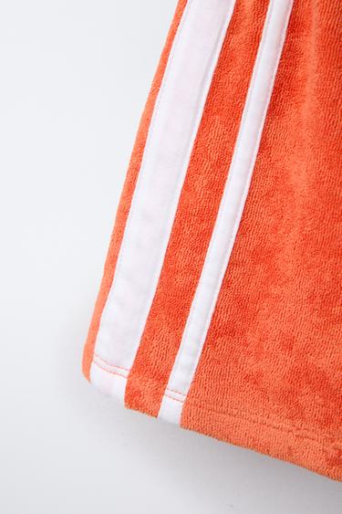 TOWELLING BERMUDA SHORTS WITH SIDE STRIPES - Orange by Zara - Image 3