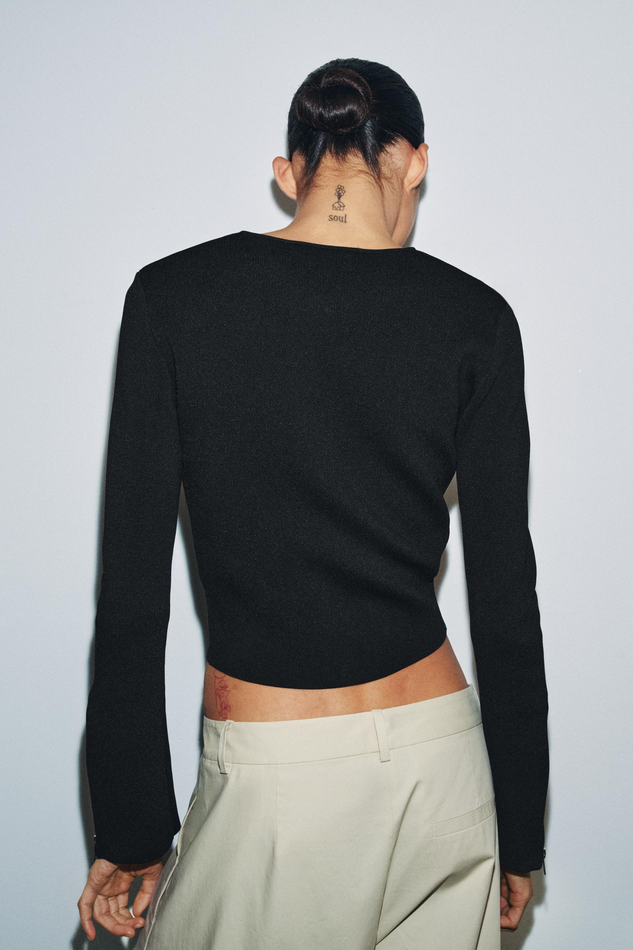 ZIPPERED CARDIGAN