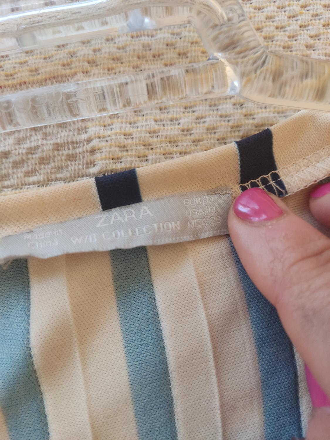STRIPED DRESS WITH PLEATS - Image 3