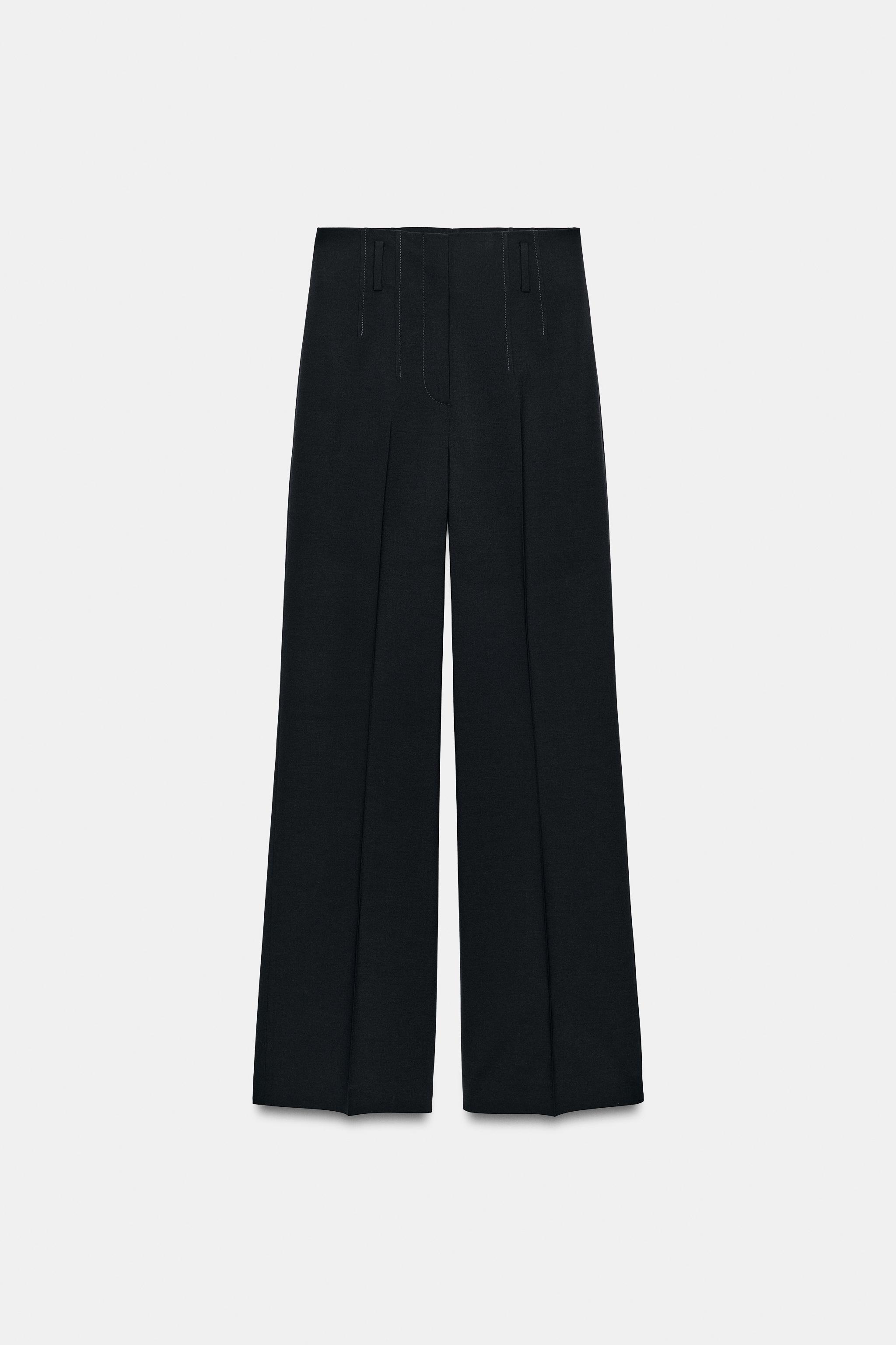 HIGH-WAISTED WOOL PANTS ZW COLLECTION