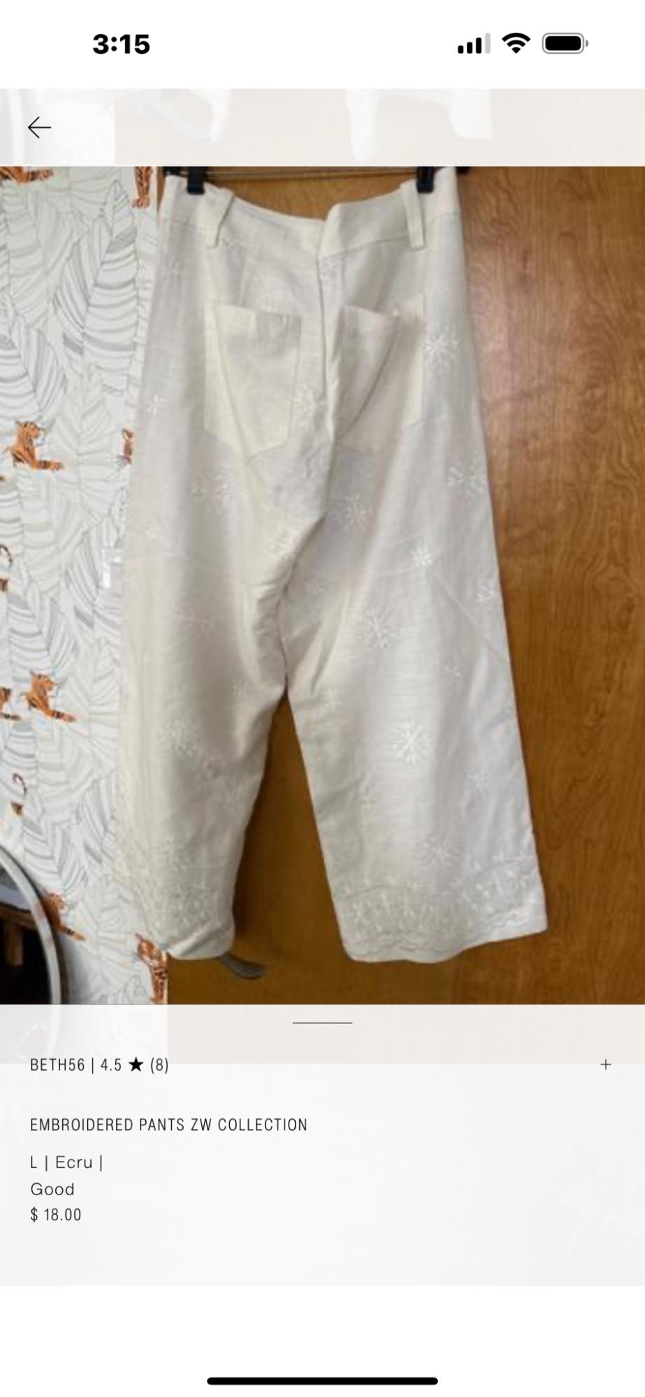 PANTALÓN BORDADOS ZW COLLECTION - Image 2