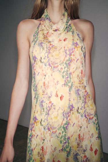 FLORAL PRINT DRESS ZW COLLECTION - Yellow by Zara - Image 1