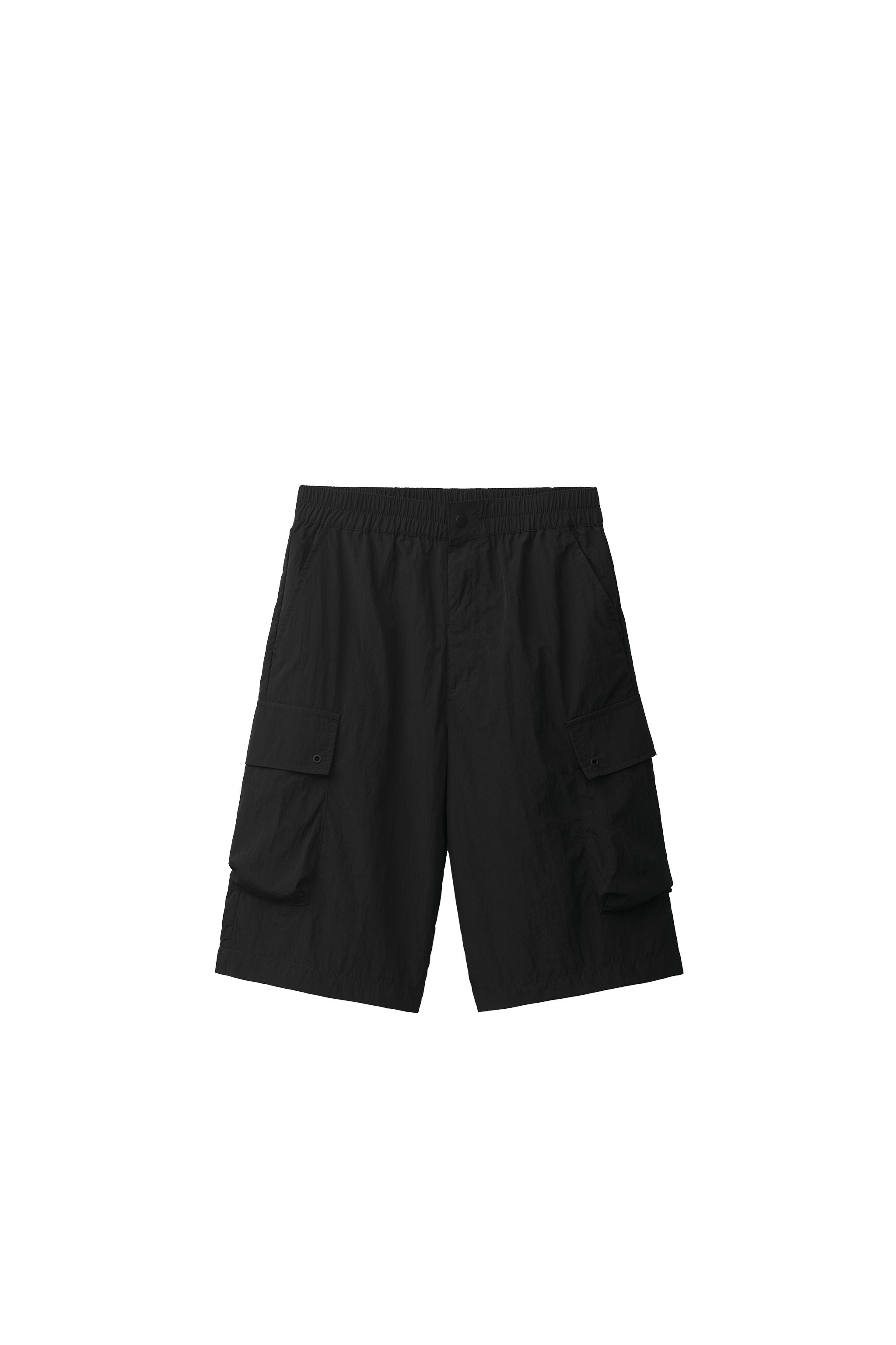 ナイロンカーゴバミューダパンツ - ブラック | ZARA Japan / 日本