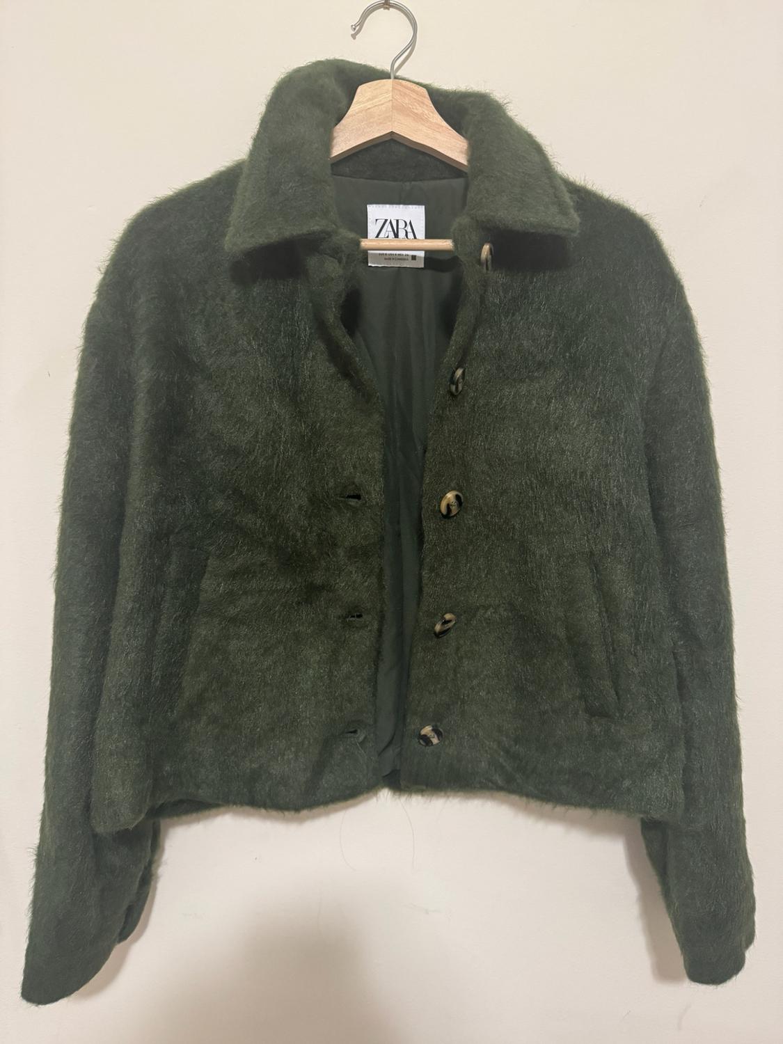 CROPPED FAUX FUR JACKET - Image 3