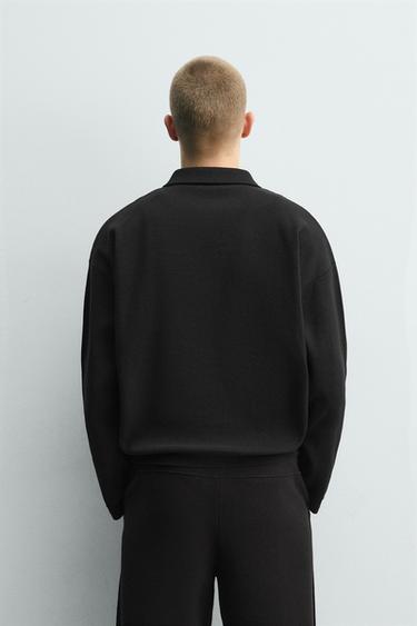 POLO EN MAILLE DE COTON - Noir de Zara - Image 2