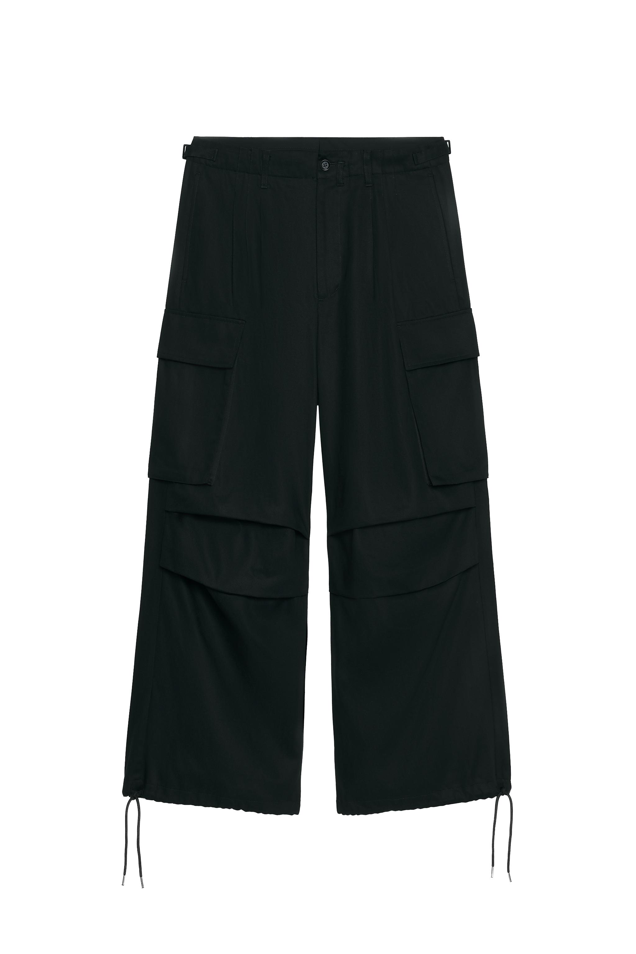 SOSHIOTSUKI X ZARA リラックスフィットスーツカーゴパンツ SOSHIOTSUKI X ZARA リラックスフィットスーツカーゴパンツ - ブラック