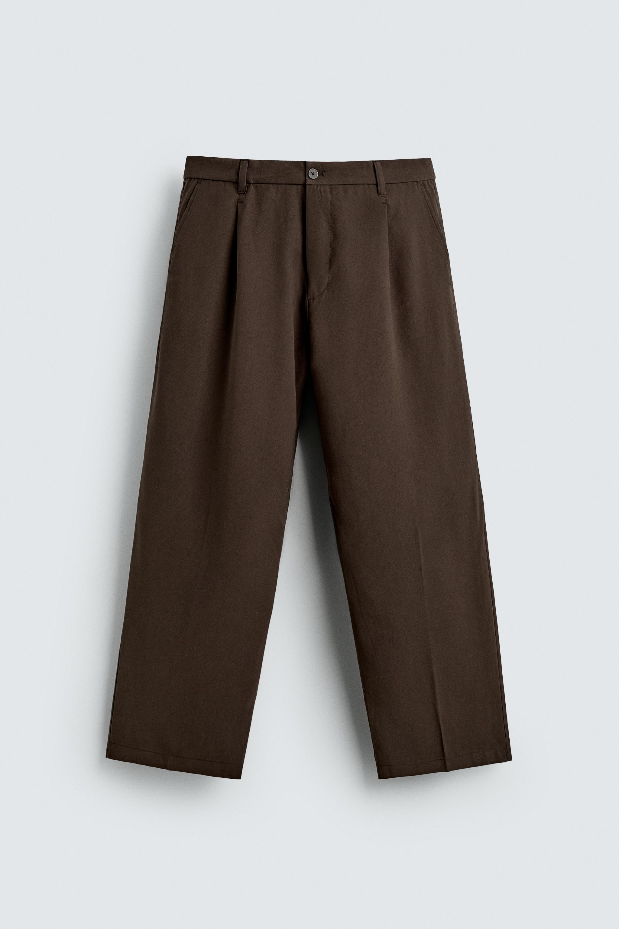 PANTALON FLUIDE COUPE DÉCONTRACTÉE À PLIS