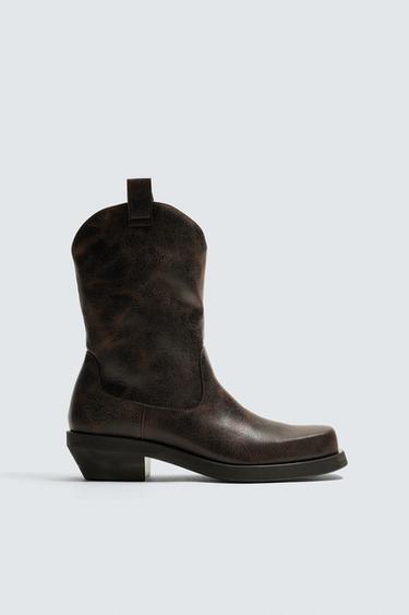 BỐT CAO BỒI - Màu nâu từ Zara - Hình ảnh 0