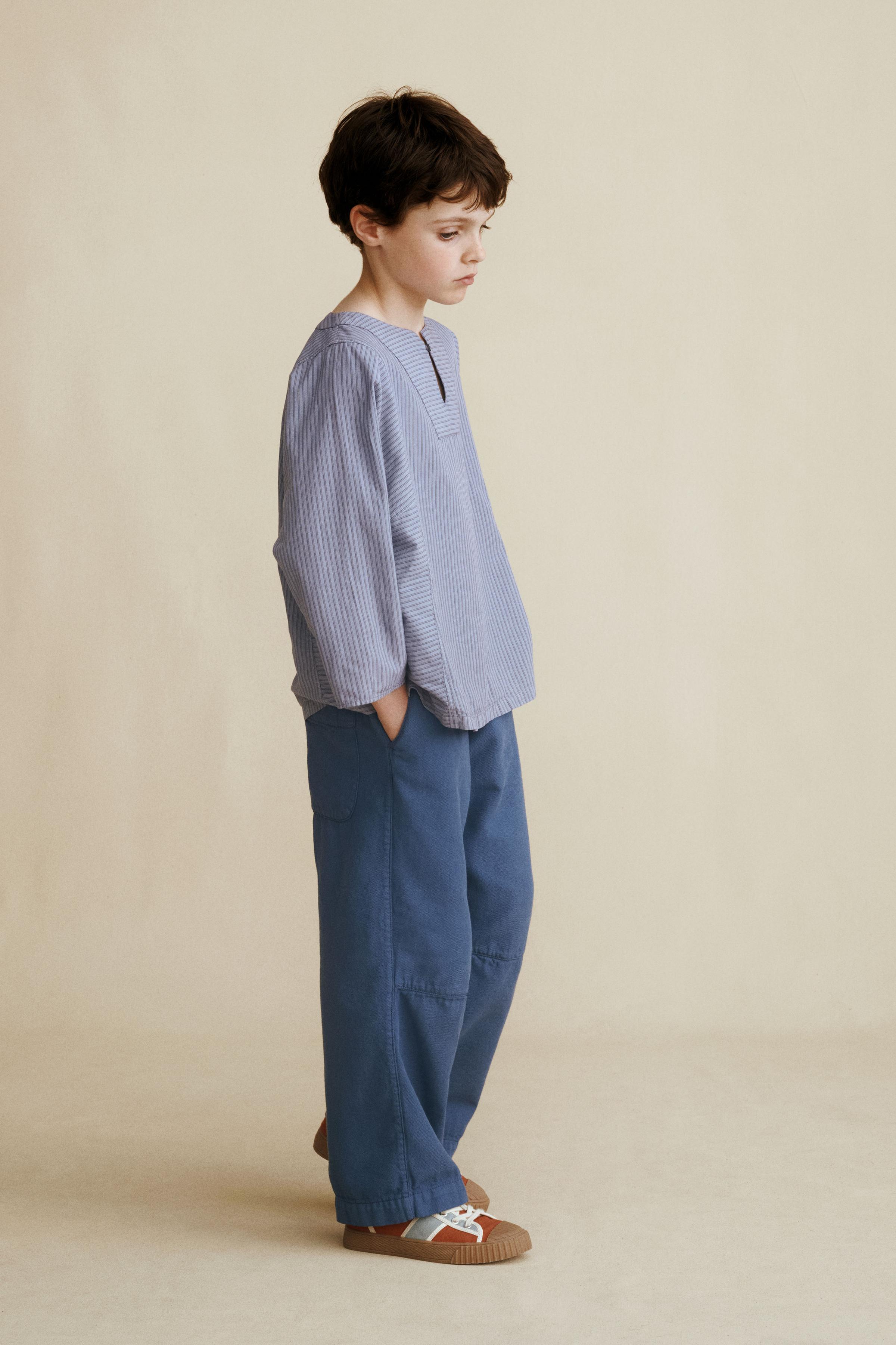 Детские рубашки Zara MANDARIN COLLAR SHIRT CREATED BY CARAMEL LONDON X