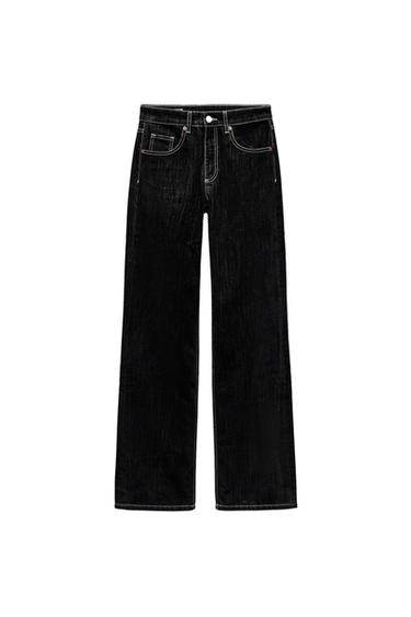 TRF BALLOON FLOCK JEANS