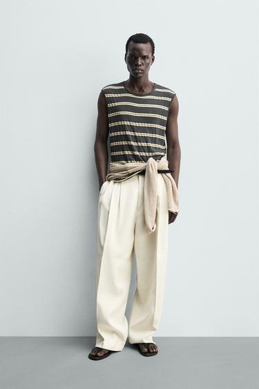 DEBARDEUR JACQUARD RAYURES - rayures de Zara - Image 0