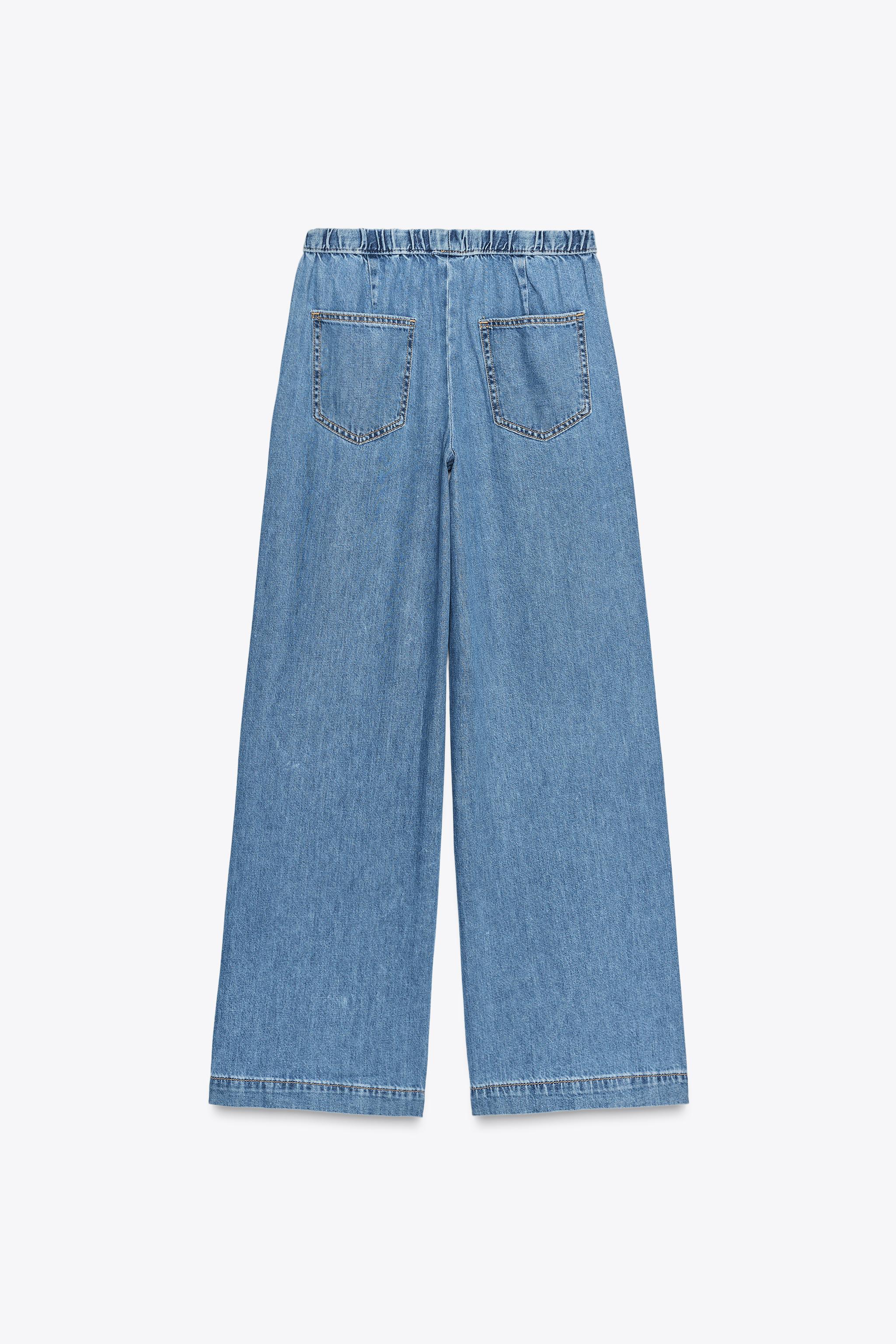 Z1975 JOGGER WIDE LEG JEANS - Blue | ZARA United States