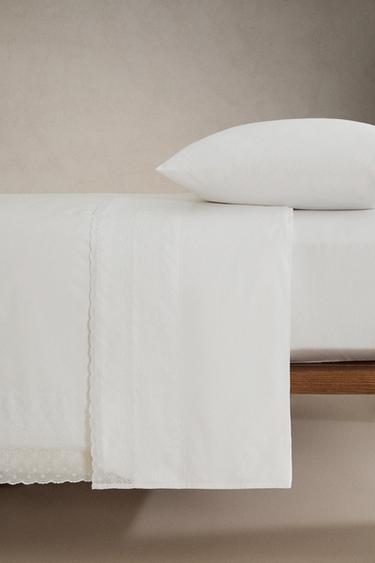 HOUSSE DE COUETTE BRODÉE - Blanc de Zara - Image 1
