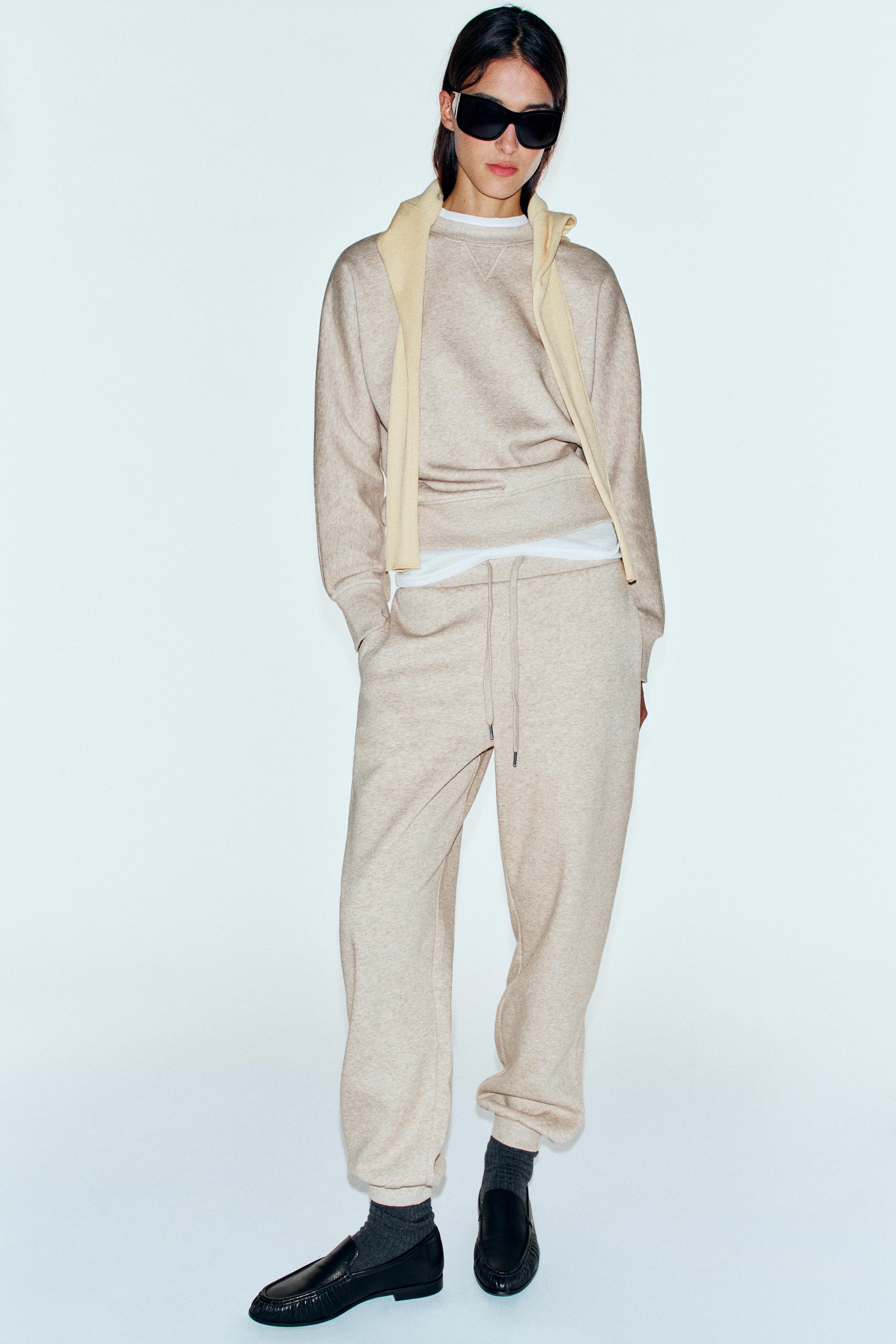 BASIC FLEECE SWEATSHIRT - Beige marl | ZARA United States