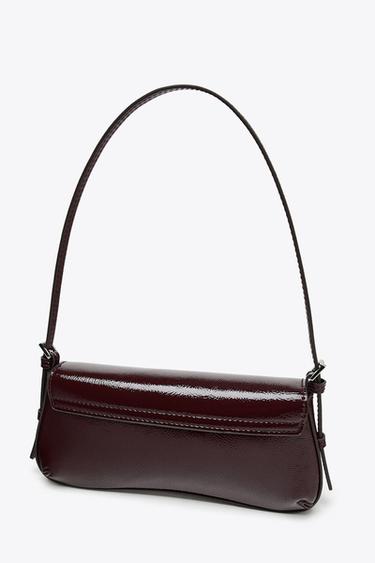 SAC PORTÉ ÉPAULE RABAT - Bordeaux de Zara - Image 3
