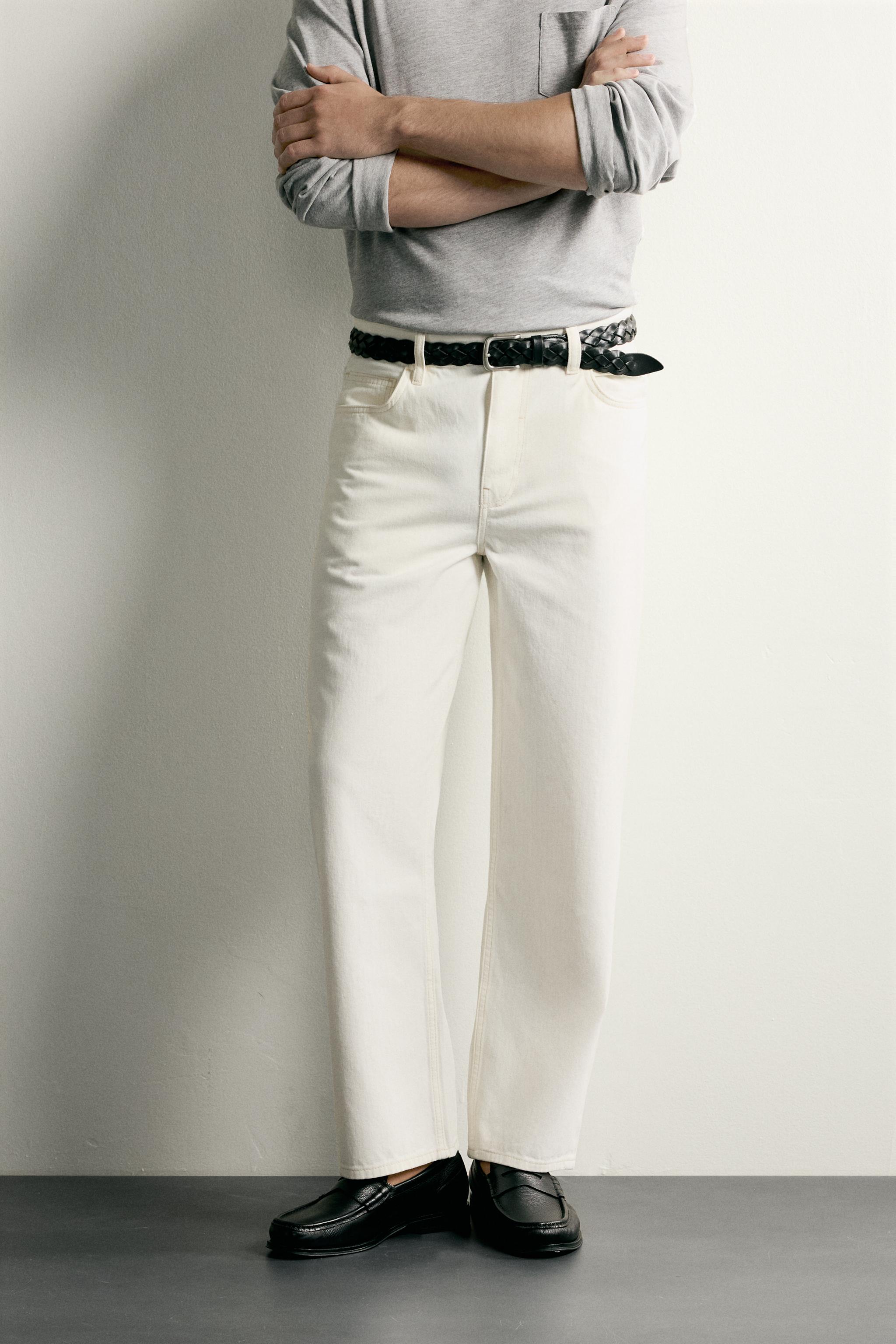 STRAIGHT FIT デニムパンツ - オフホワイト | ZARA Japan / 日本