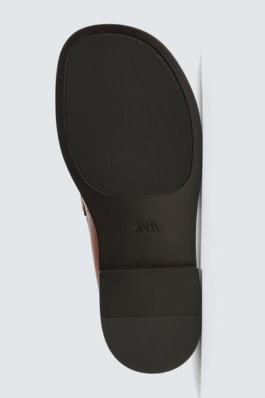 LEATHER PENNY LOAFERS - Dark tan by Zara - Image 6