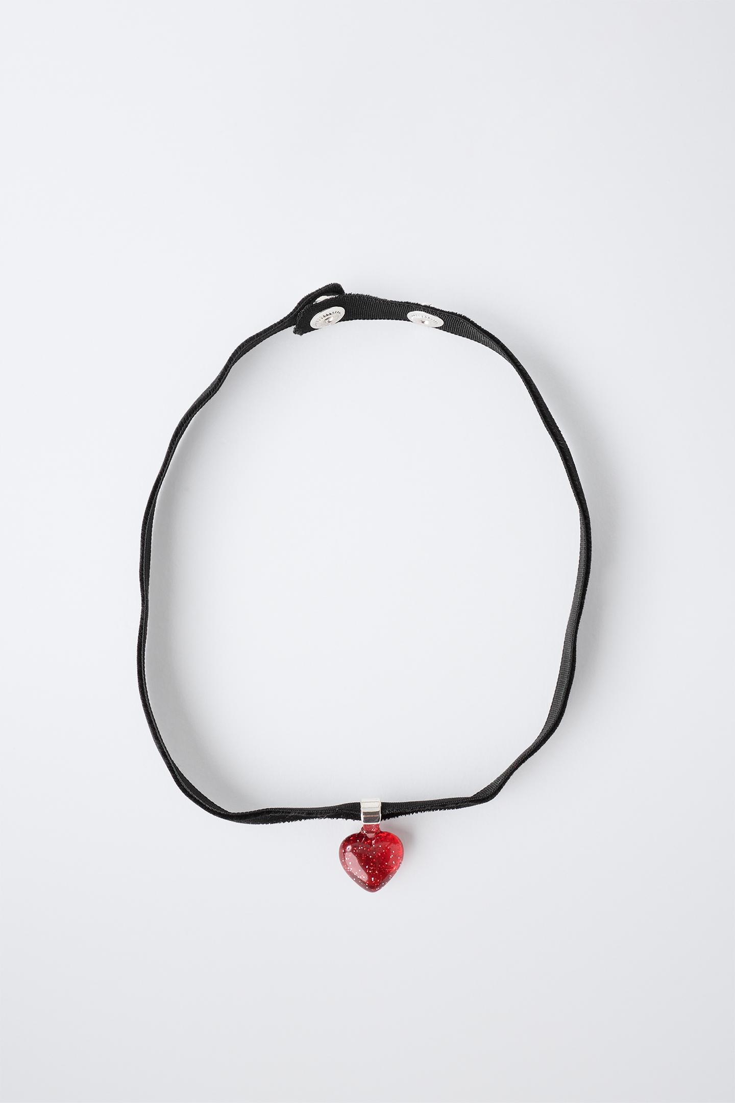 Колье Zara Vampire Costume Heart, цвет: Красный — фото 4