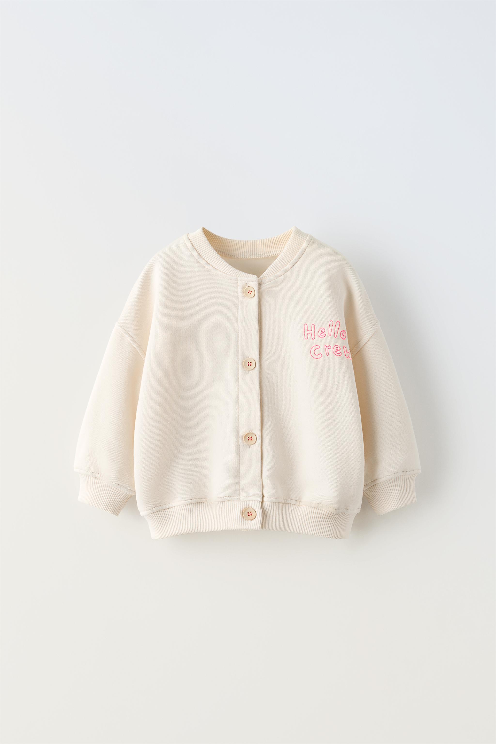 logo embroidered buttoned cardigan